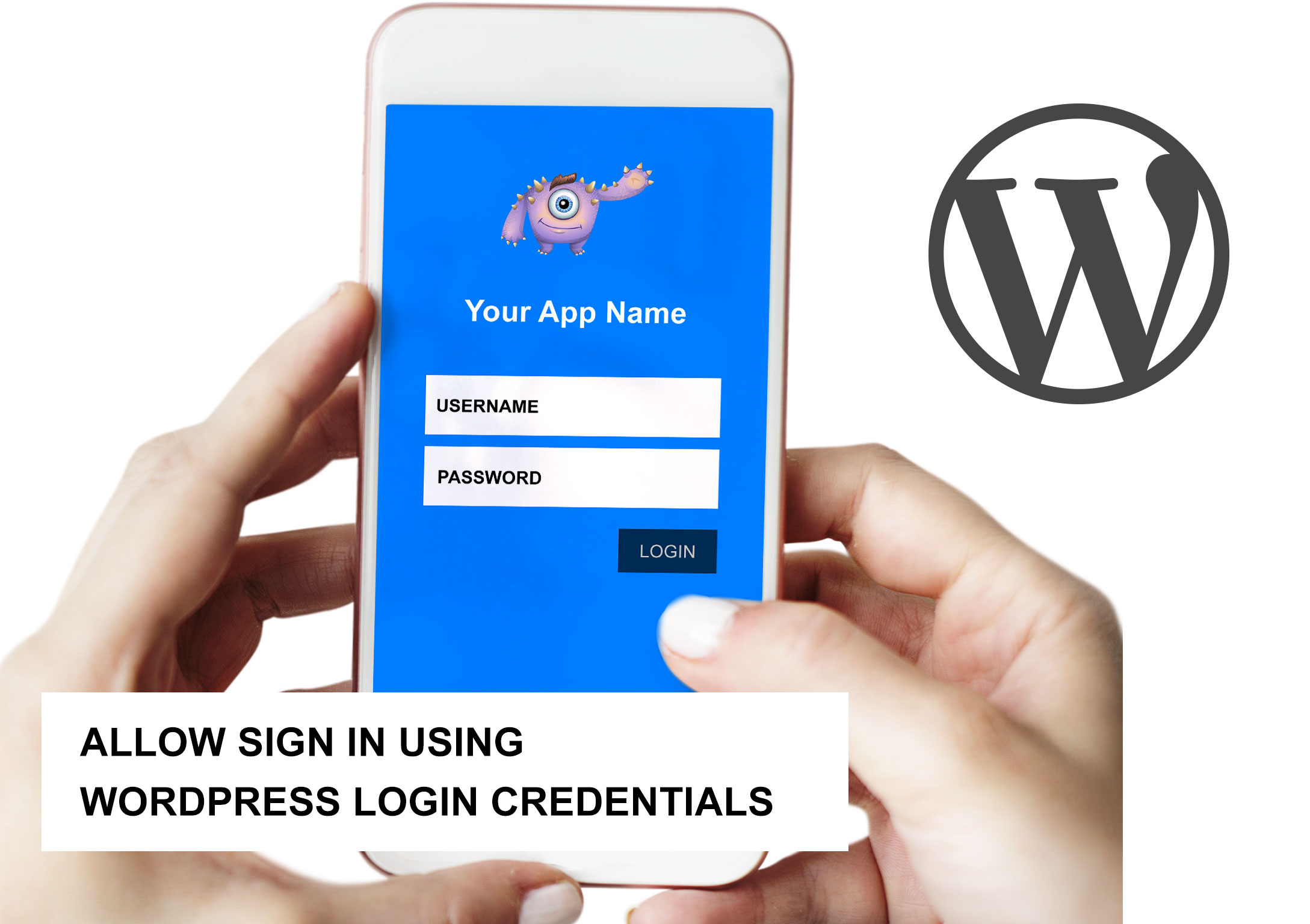 Log in to a mobile app using WordPress Credentials.